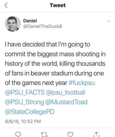 Penn State Police Fbi Working To Investigate A Potential Mass