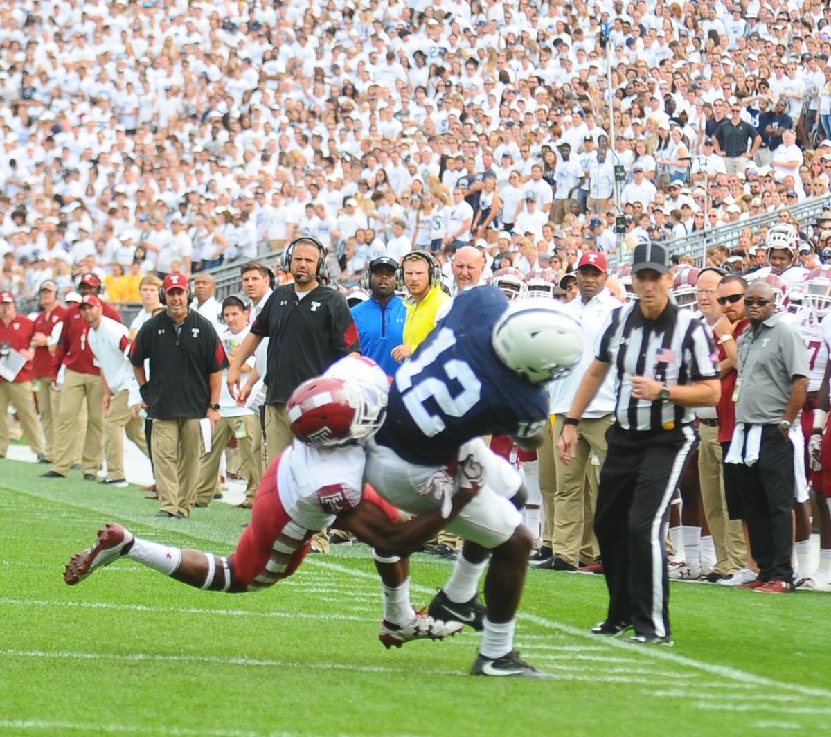 Chris Godwin Helps Penn State Football Down Temple Penn State Football News Daily Collegian Collegian Psu Edu