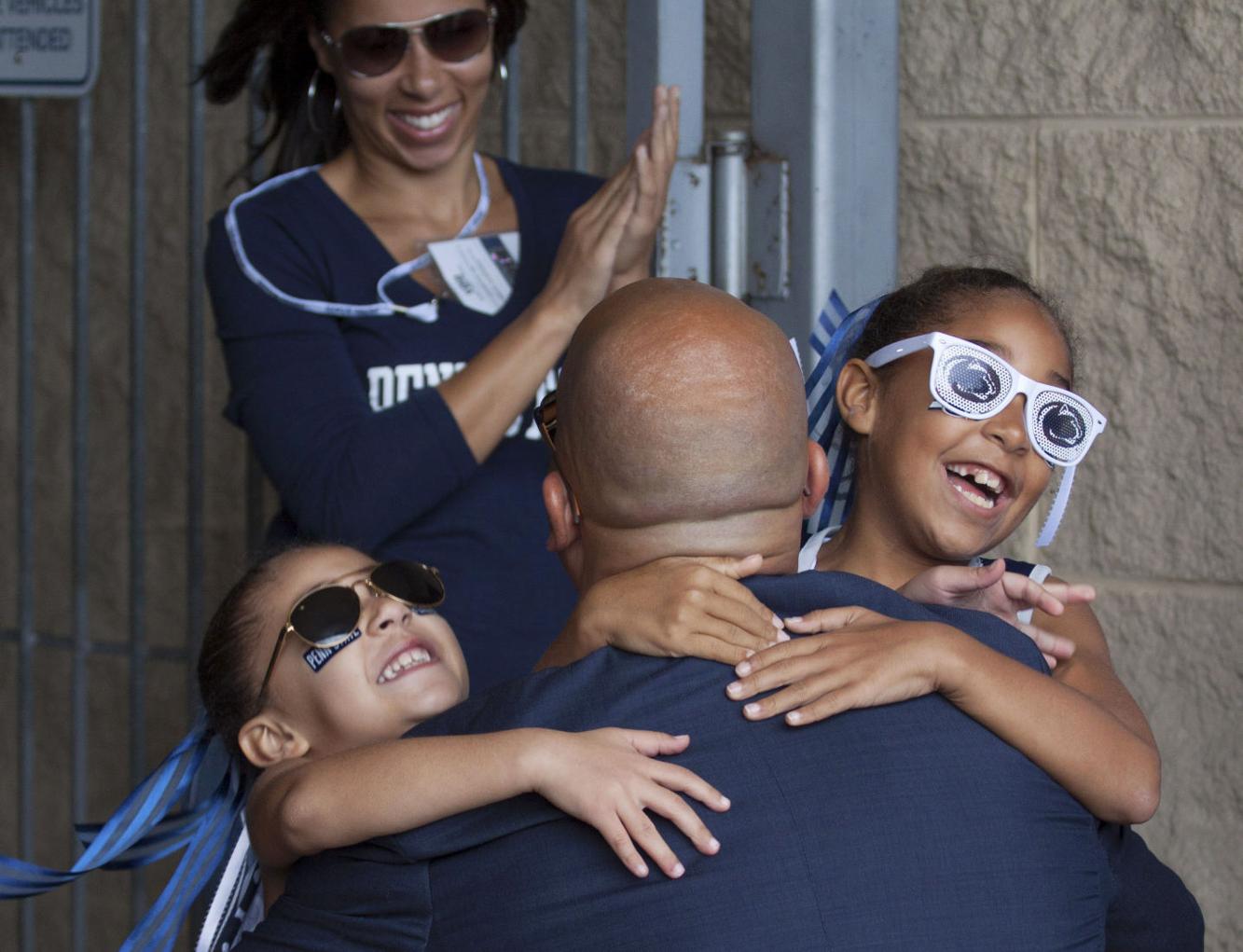 Penn State football coach James Franklin takes a family-first approach