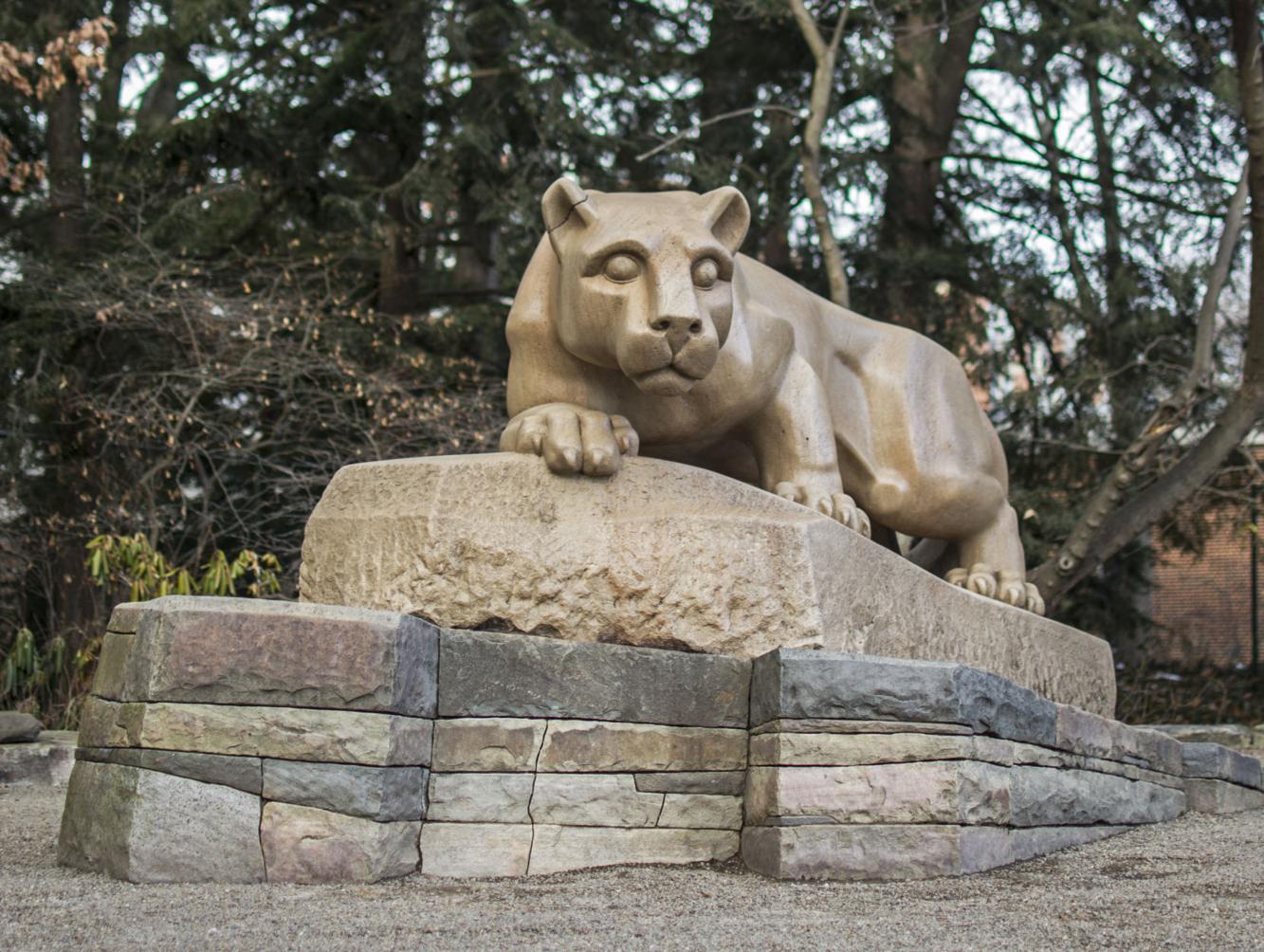 The Nittany Lion Shrine Story behind one of Penn State's most iconic