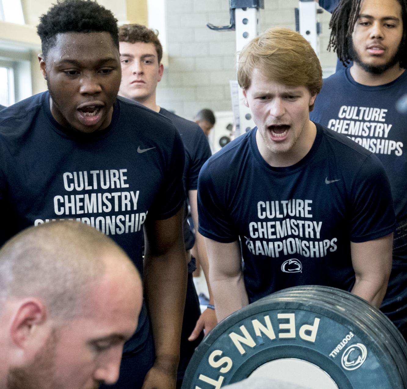 Penn State football maxes out squats during winter Penn State football maxes out squats during winter