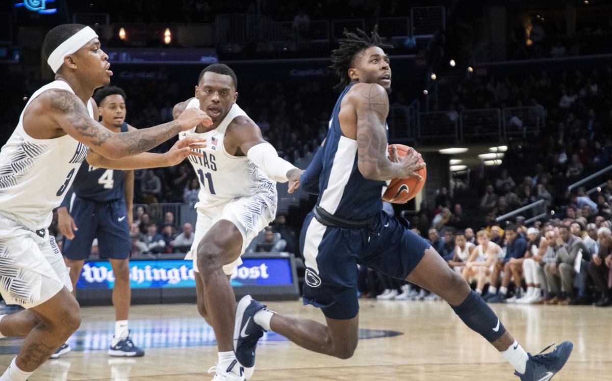 Jamari Wheeler And Mike Watkins Set The Tone Early On Defense For Penn State Men S Basketball Penn State Basketball News Daily Collegian Collegian Psu Edu