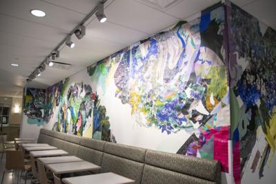 Hub Mural, wide shot
