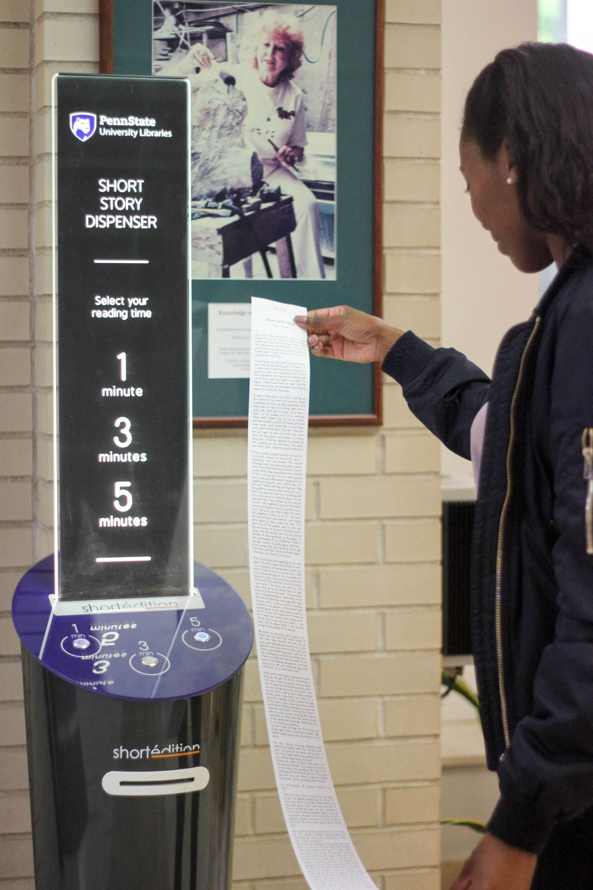 What's in the box Penn State brings Short Edition reading dispensers