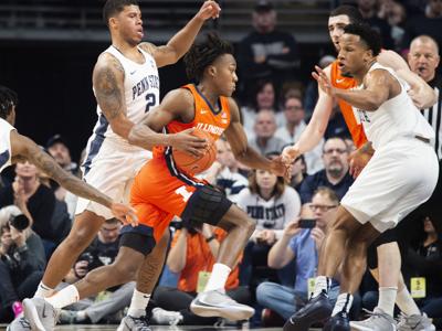 Ayo Dosunmu's performance against Penn State men's ...