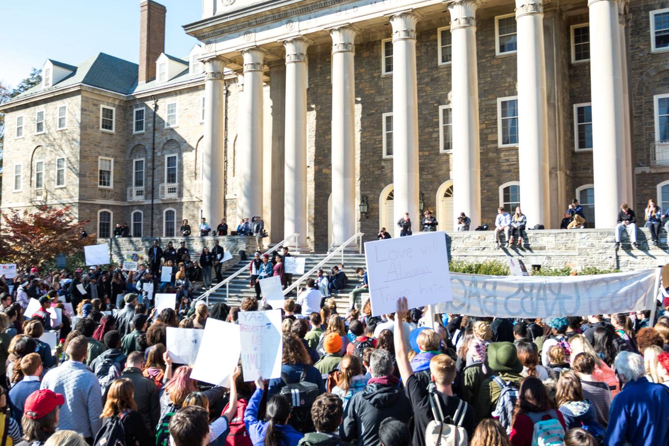 Penn State community participates in antiTrump, NotMyPresident