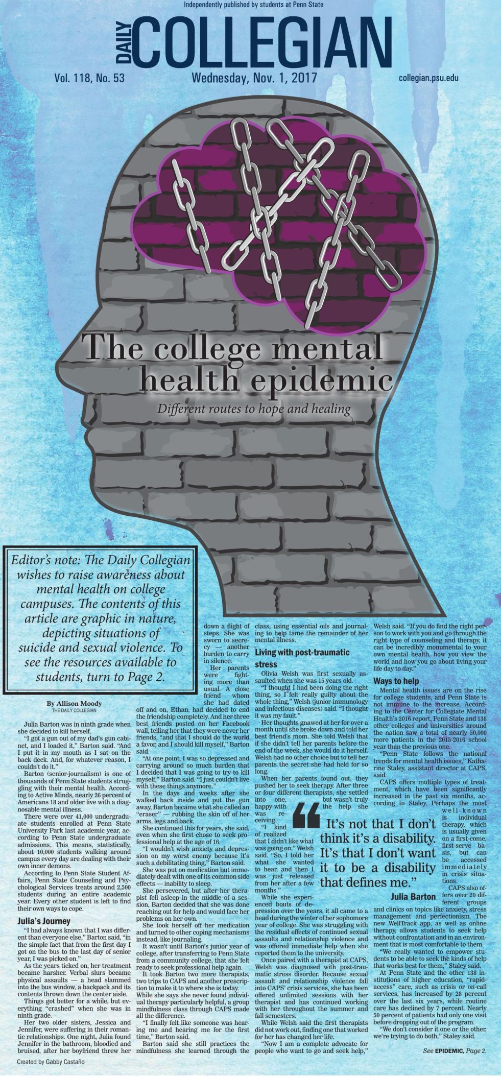 The Daily Collegian for Nov. 1, 2017