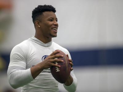 Saquon Barkley And Former Penn State Football Geat Michael