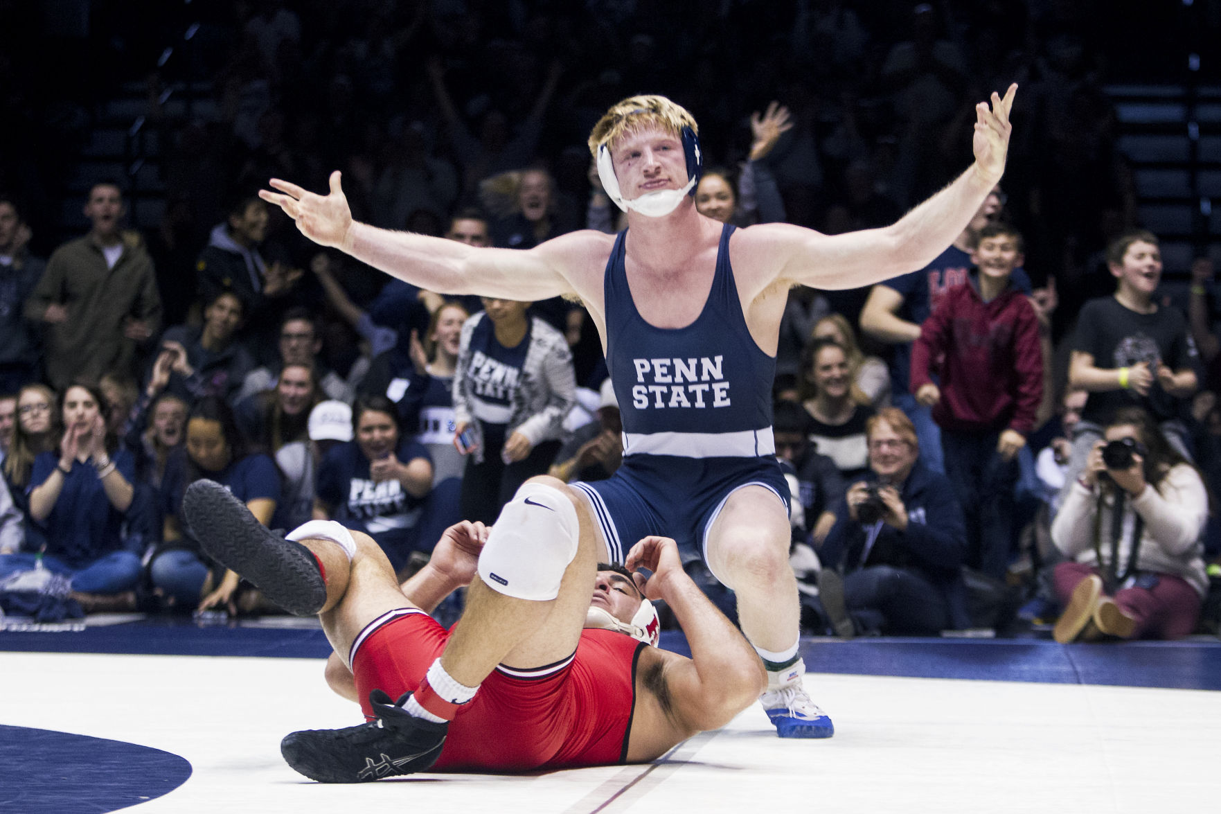 Bo Nickal’s Pins And Bonus Points Help Lead Penn State Wrestling | Penn ...