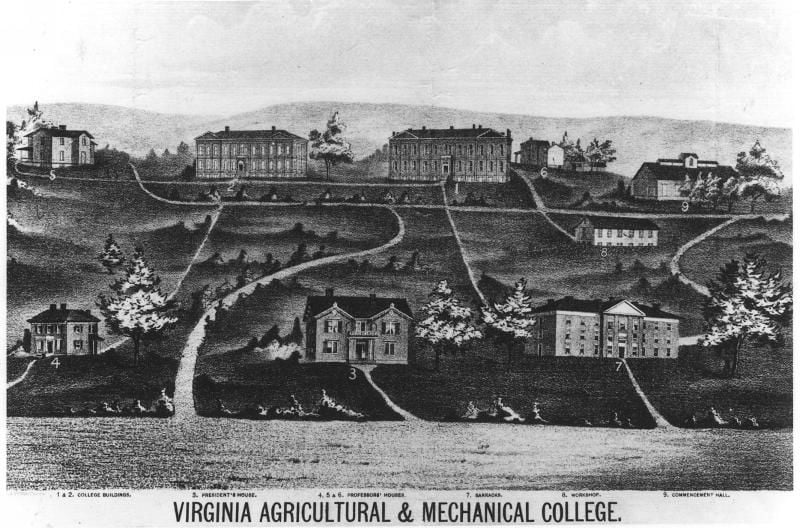 Campus in 1881-82