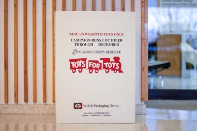 Toys for Tots Donation Box