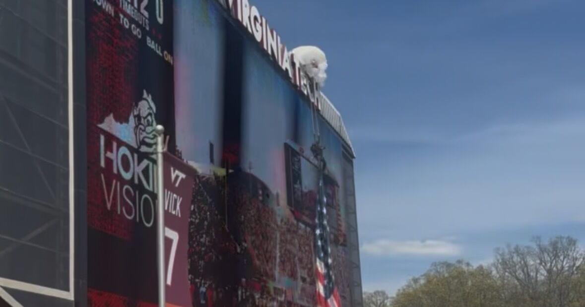 BREAKING: Skydiver crashes into scoreboard at Virginia Tech Spring Game