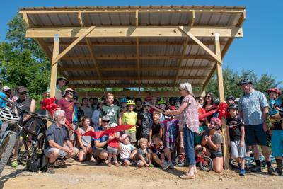 Blacksburg Community Celebrates At New Mountain Bike Skills Park