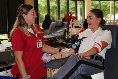 Corps of cadets blood drive