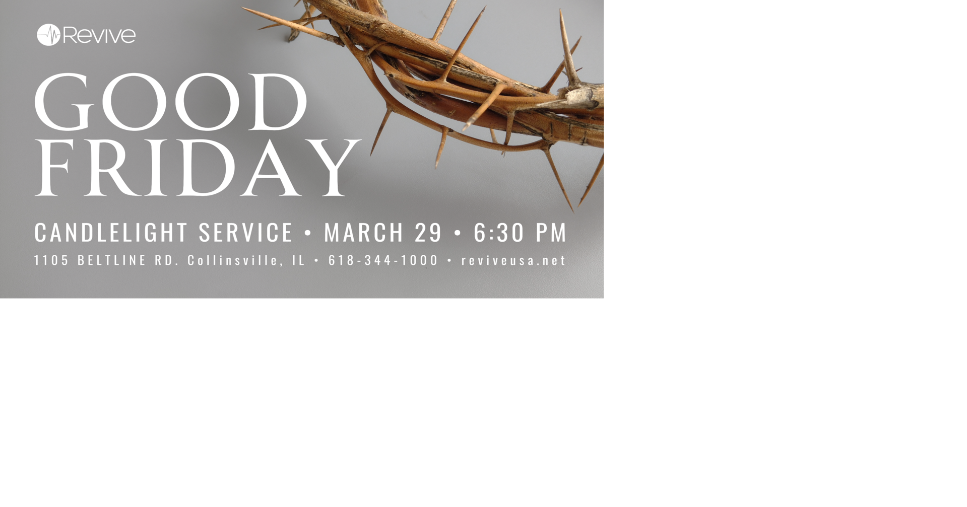Revive Church in Collinsville Offers Good Friday Candlelight Service
