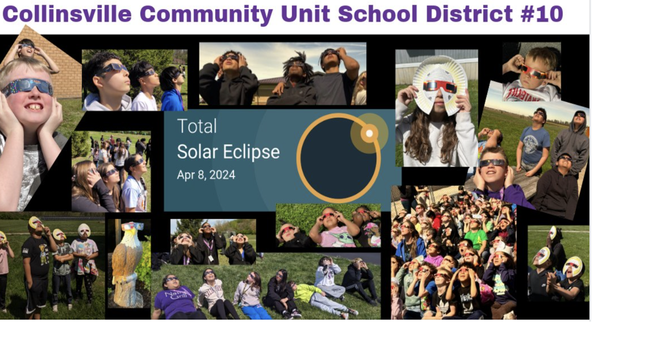 Collinsville School District Students/Staff Enjoy The Solar Eclipse