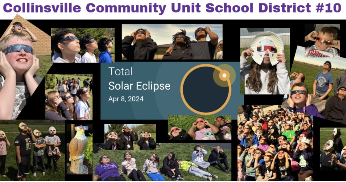 Collinsville School District Students/Staff Enjoy The Solar Eclipse
