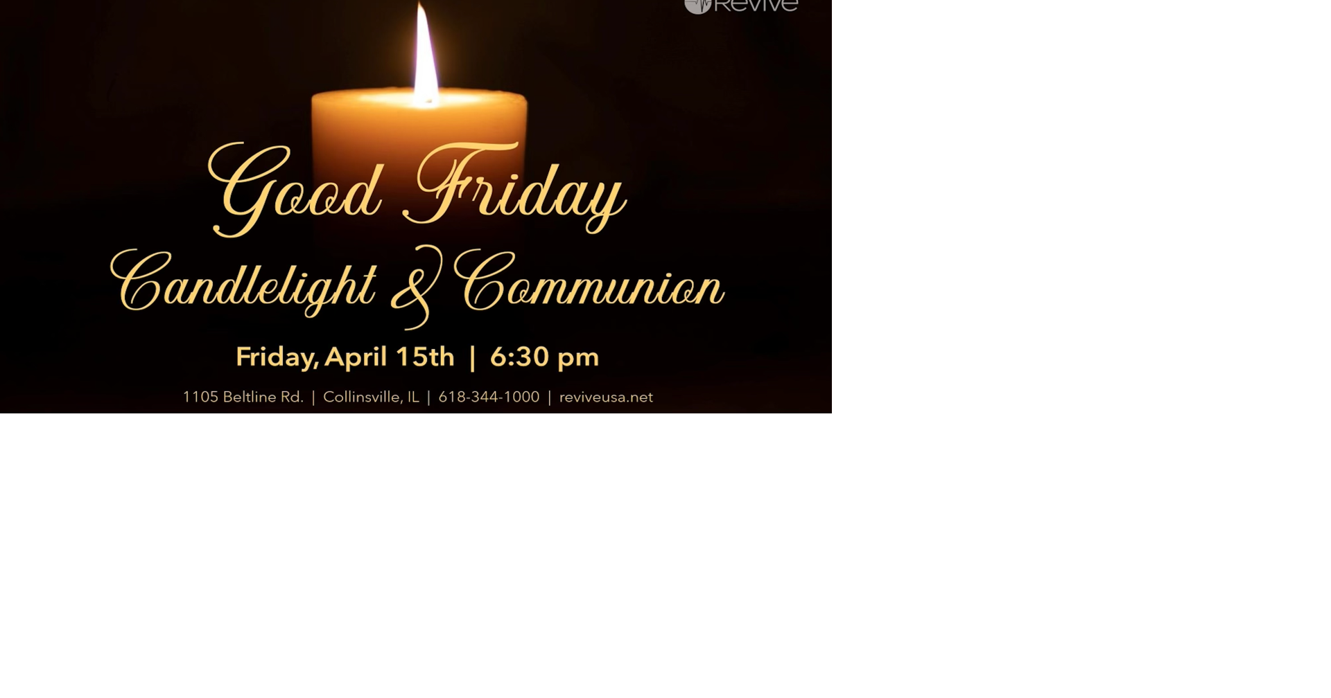 Revive Church Offers Good Friday Event/Special