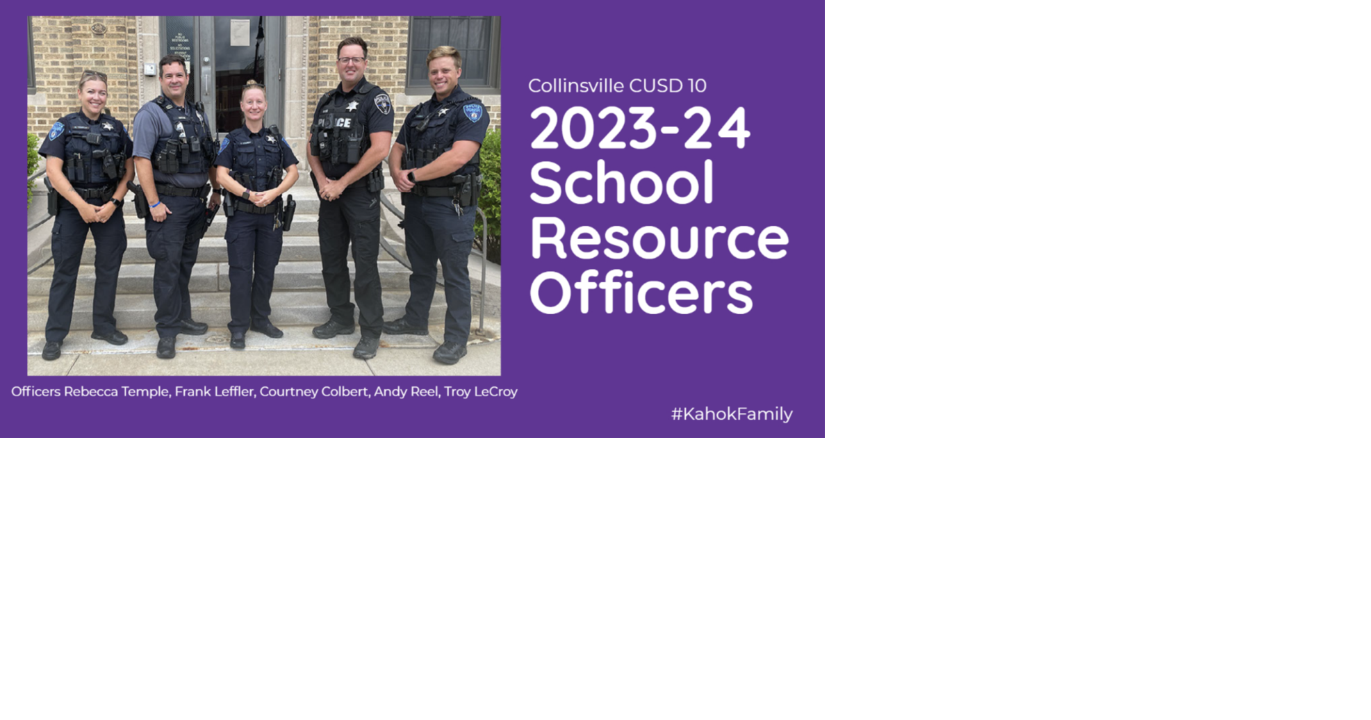 School Resource Officers For Collinsville District Offer Valuable Daily