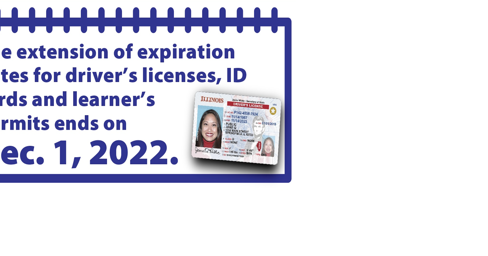 Jesse White Issues Reminder that the Driver’s License and ID Card