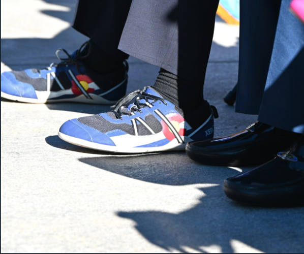 Polis shoes for swearing-in