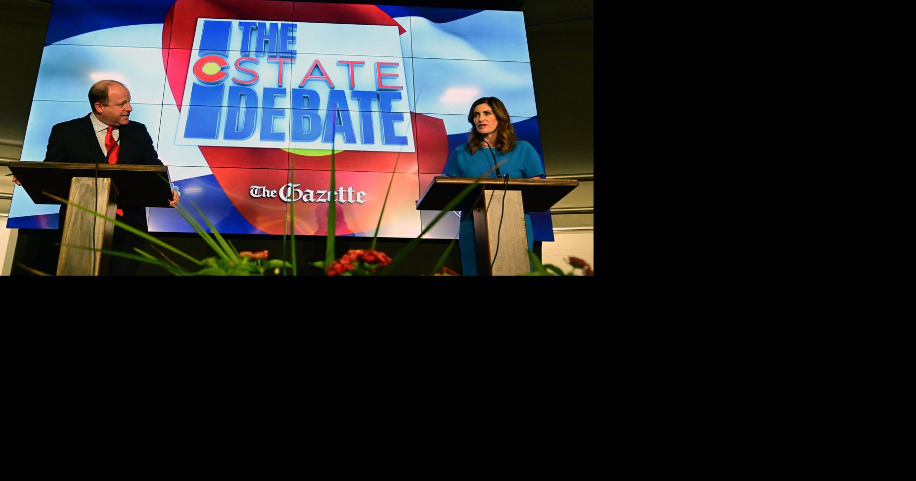 Ideological divide in full display as Ganahl presses Polis in third debate