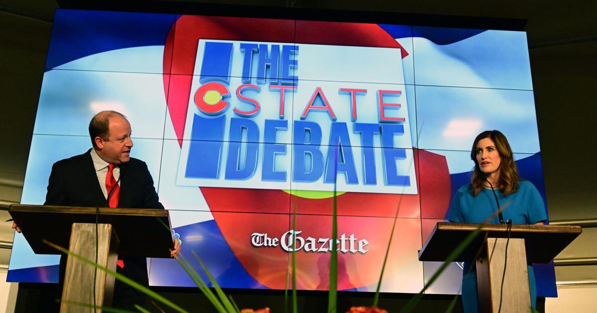 Ideological divide in full display as Ganahl presses Polis in third debate Ideological divide in full display as Ganahl presses Polis in third debate