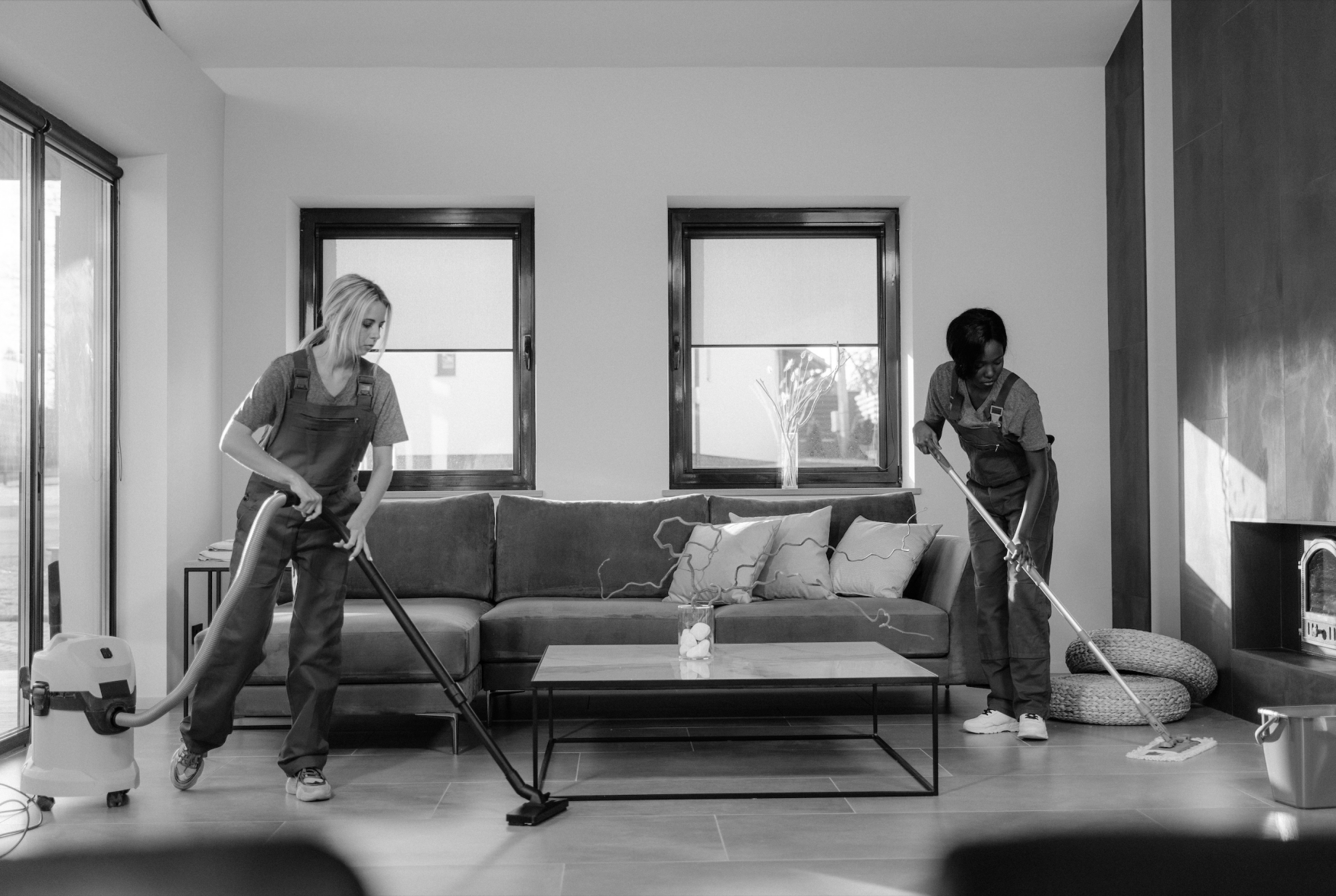 housekeepers cleaning cleaners