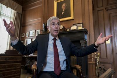 Interview Justice Gorsuch Warns Of Supreme Court Danger 9 Older People Sitting In Washington Making Stuff Up News Coloradopolitics Com