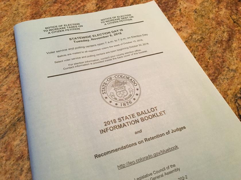 Blue Book, Colorado's guide to ballot measures in November's election