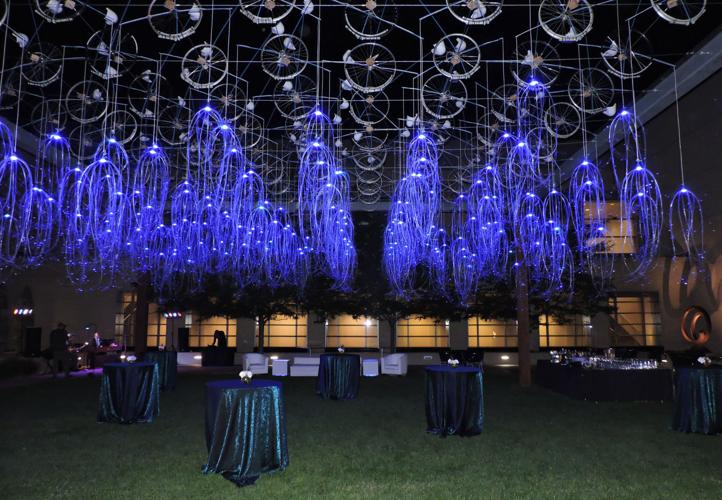 AROUND TOWN Electric jellyfish and bicycles in the wind a Fine Arts