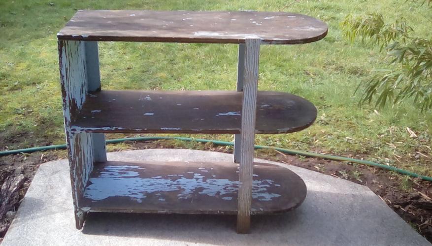 Furniture : Wood shelving unit image 2