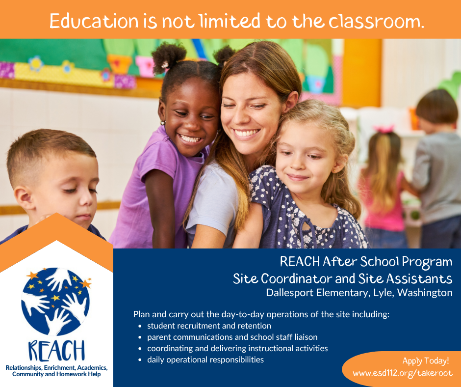 Hiring for the REACH Afterschool Program in Lyle School District image 1