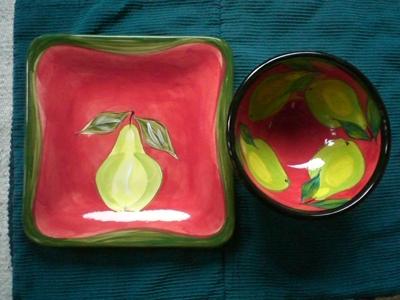 mystic mud serving bowl and platter image 1