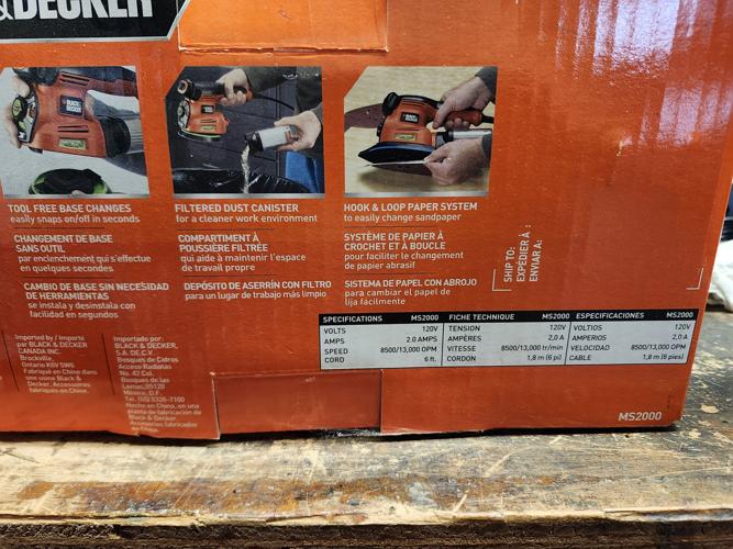 Black & Decker Palm Sanding Kit (Used Once) - $20 image 2