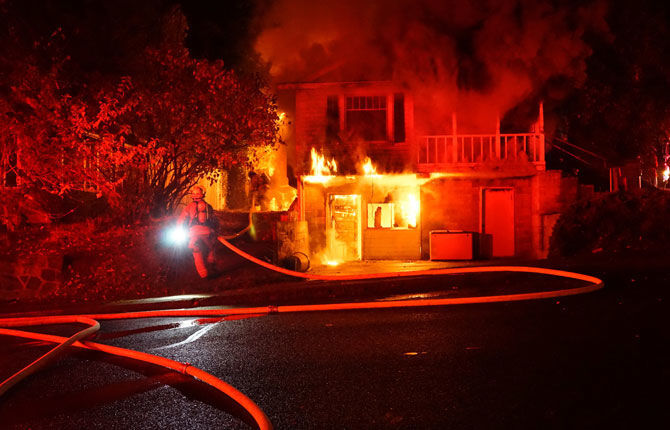Two fires over the weekend