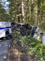 Skamania County EMS and Rescue respond to motor vehicle collision north of Carson
