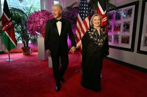 Hillary Clinton (R) said she and her husband, former president Bill Clinton (L), have 'nothing to hide'