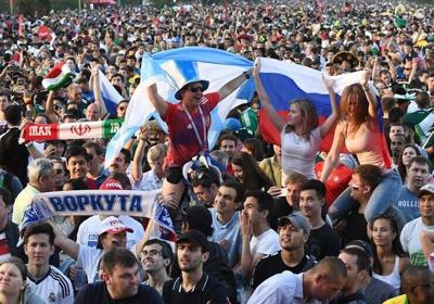Crowds at a Moscow stadium during the 2018 World Cup show that this massive sporting event is a weeks-long experiment in global mixing that creates a perfect environment for infectious diseases to spread.
              Claudio Villa - FIFA/FIFA via Gett...