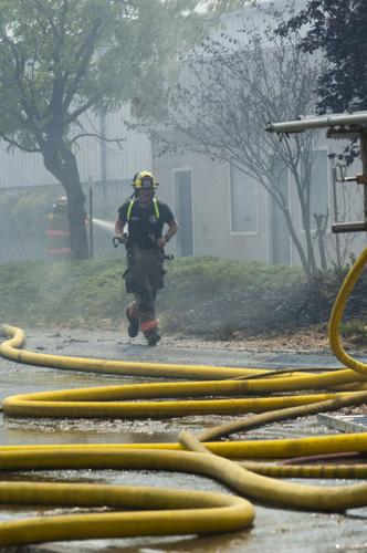 Crates Fire damages Precision Lumber