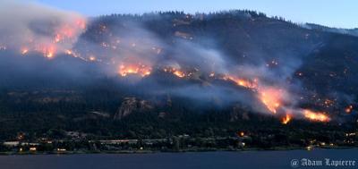 Rowena fire blows up