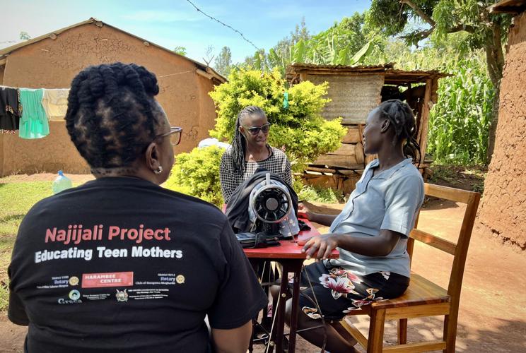 Najijali Project Monitoring and Evaluation visit a Cohort 1 student at her home IMG_9770.jpg