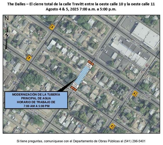 Modernización de la tubería principal de agua