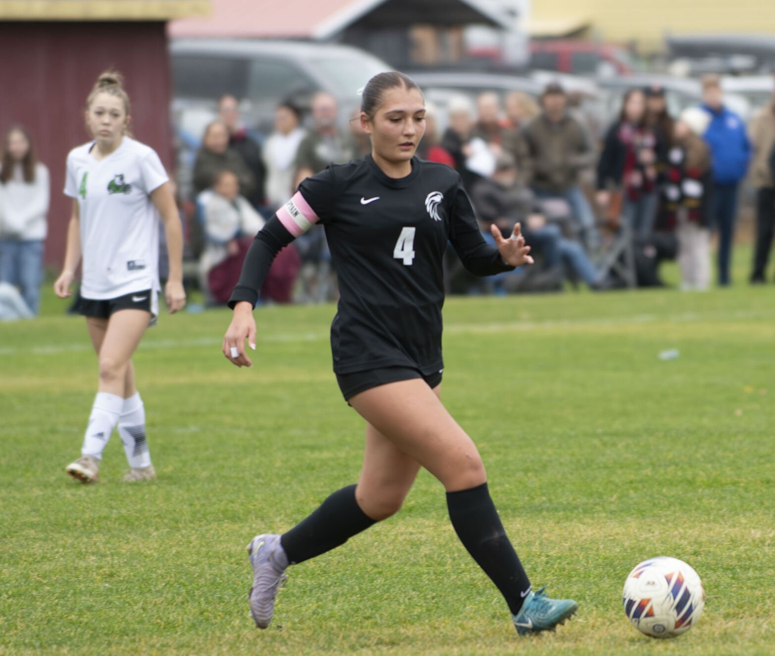 Natalia Elias (4) dribbles the ball earlier this year  Zach Thummel photo