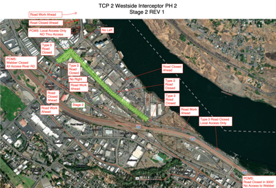 The Dalles construction