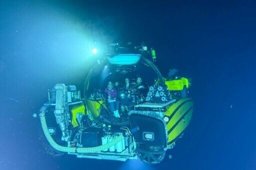 The vessel's powerful light beams can be used to elicit the display of light called bioluminescence that many deep-sea animals produce