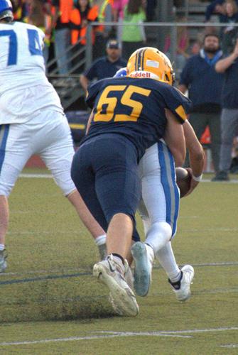 Jack Miller makes a tackle earlier this year  Zach Thummel photo