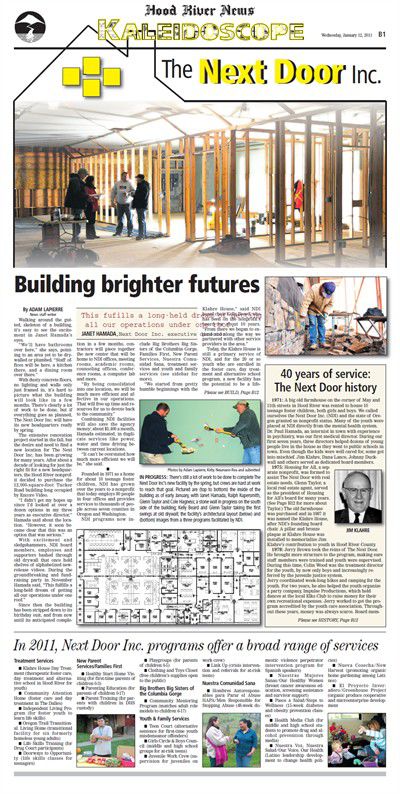 Next Door Inc: Building brighter futures