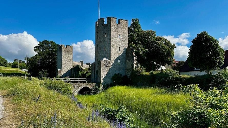Original medieval walls in Visby
