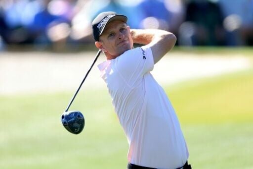 England's Justin Rose stumbled with a bogey on the first hole in the second round of the 90th Masters
